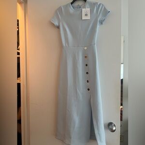 Rachel Parcell Midi blue stretch dress